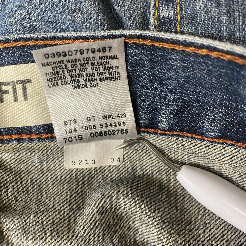 Levis 550 Jeans Men Sz 44x29 Blue Denim Relaxed Fit 100% Cotton Baggy Y2K VTG